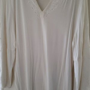 WHBM White Blouse Size L